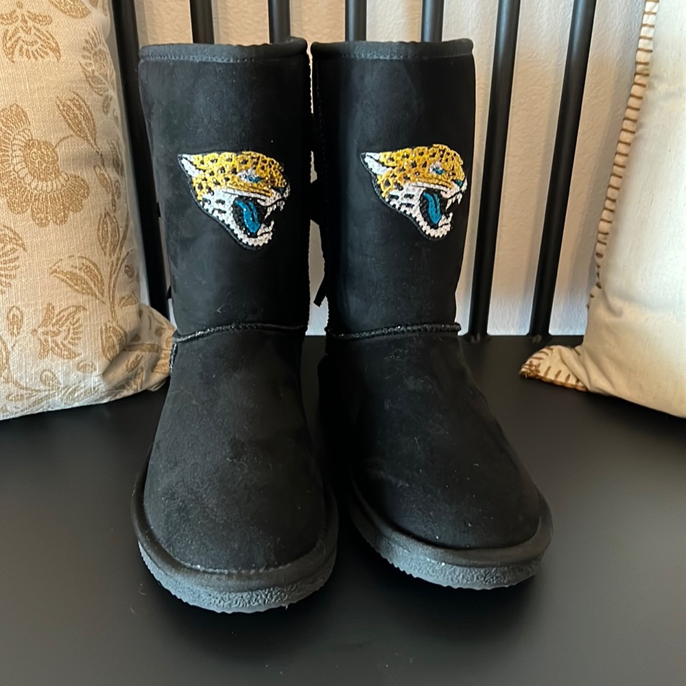 Jacksonville Jaguars Women's Team Ribbon Boots size 8- Like New